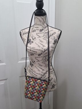 Multicolor Tapestry Diamond Pattern Crossbody Bag by Signare
